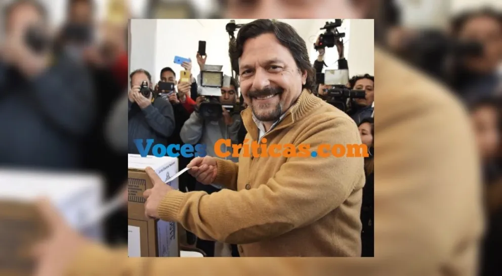 Gustavo Sáenz cumplió con su deber cívico y habló con los medios