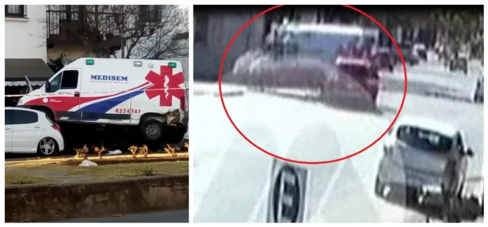 VIDEO. Así fue el tremendo choque de la camioneta contra la ambulancia