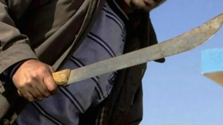 Ataque con un machete