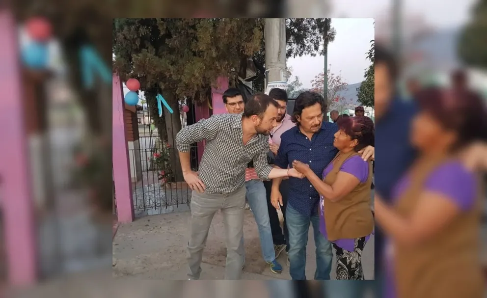 Sáenz y Madile juntos: escucharon y apoyaron a los vecinos salteños