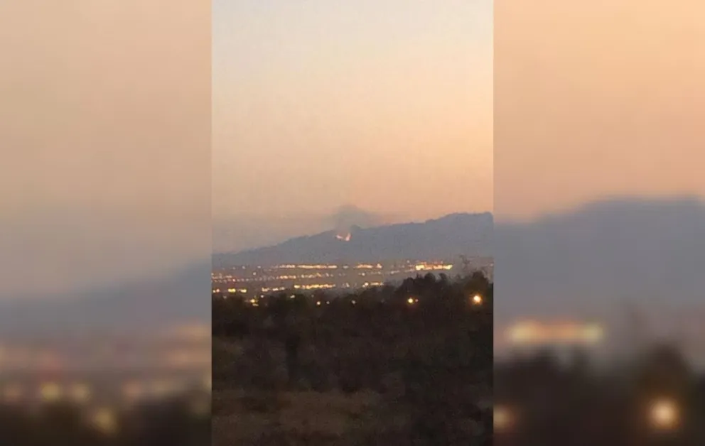 Pánico: hay un foco de incendio en la Quebrada de Tilian