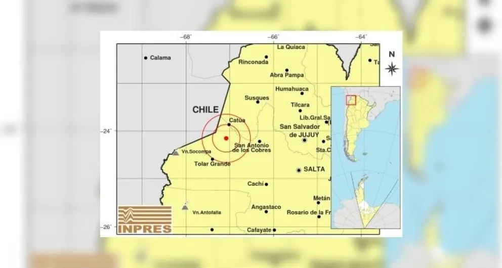 Un fuerte temblor de 4.1 sacudió a Salta. ¿Lo has sentido?