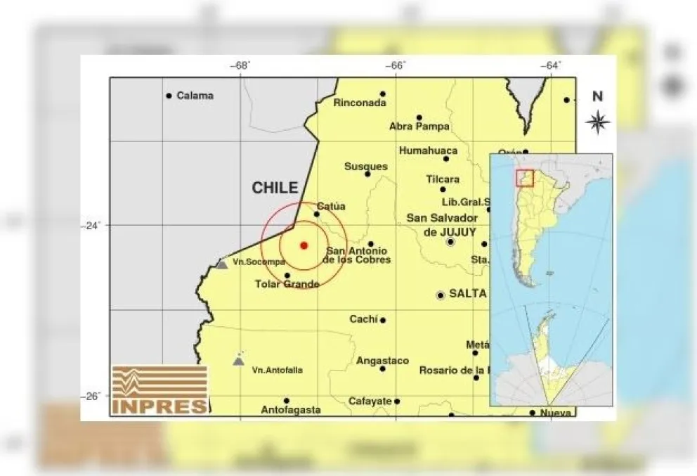 Ahora: hubo un temblor en Salta hace minutos. ¿Sentiste algo?