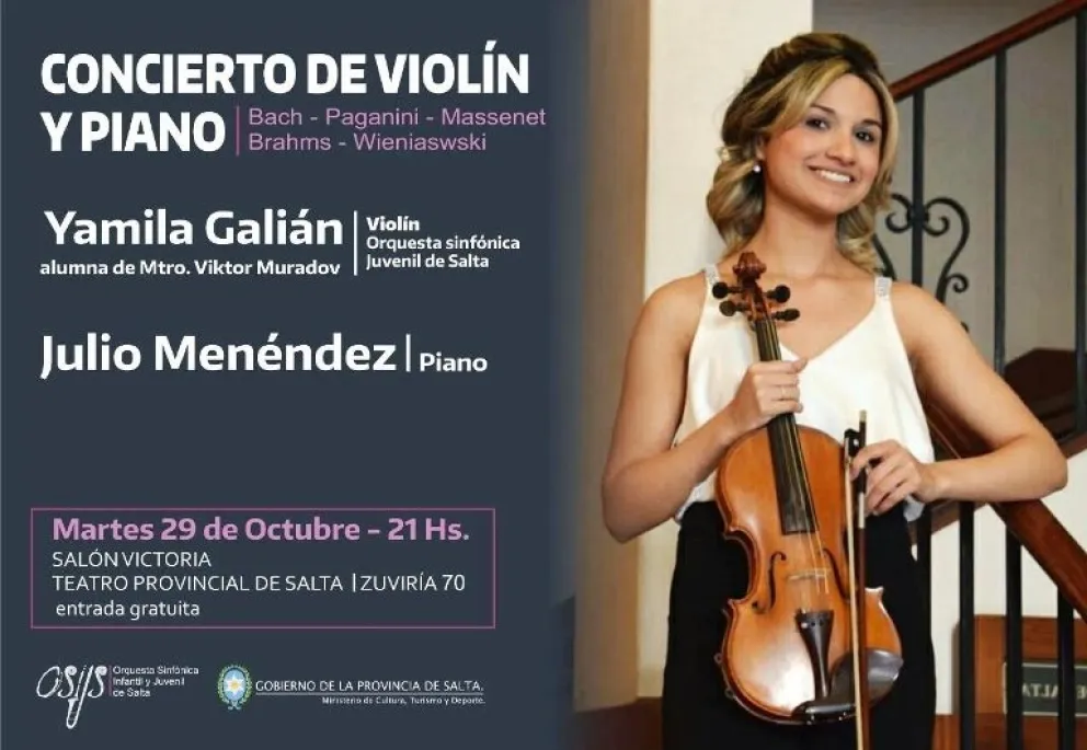¿Sos amante de la música clásica?: Yamila Galián, integrante de la Orquesta Sinfónica dará un concierto