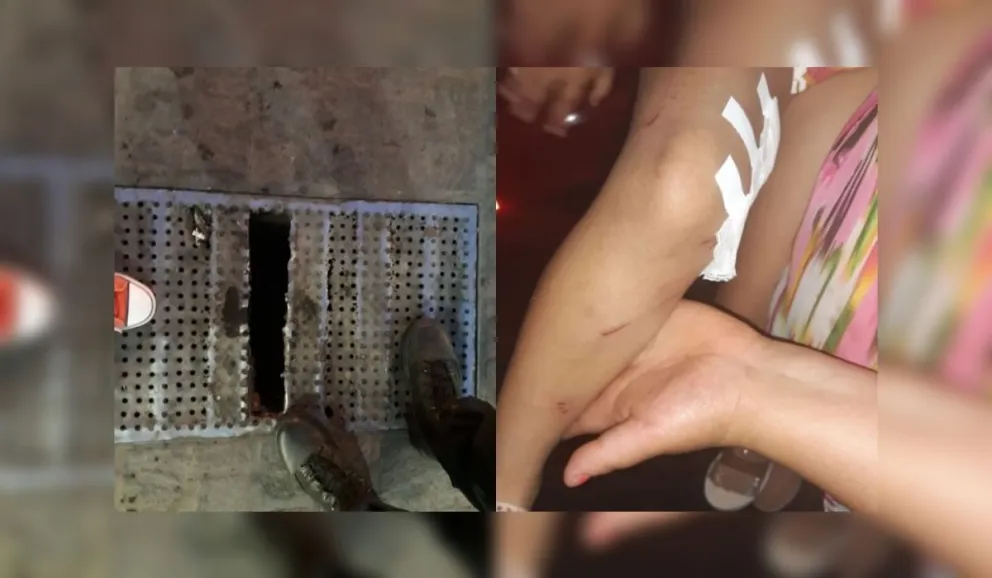 Tremendo: una niña de 4 años cayó en una alcantarilla en el centro salteño