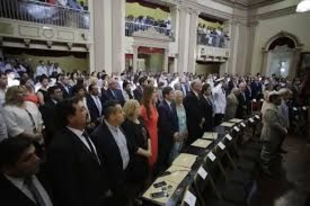 Esteban "Tutti Amat" presidente de la Cámara de Diputados y Nacho Jarsun vicepresidente primero