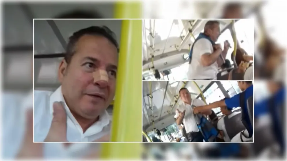 VIDEO. Un salteño fue duramente escrachado en un SAETA: violento total