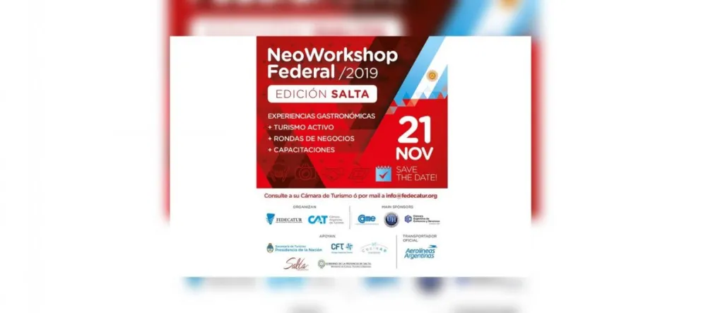 Neo WorkShop Federal: Salta será sede del evento