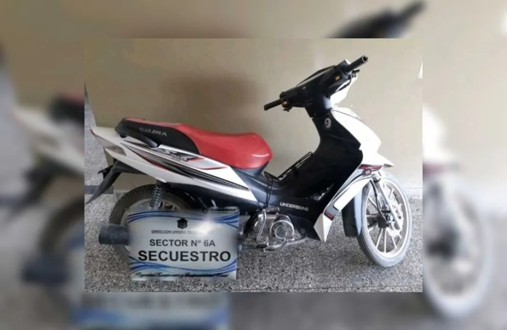 Afortunados: recuperaron una moto robada en zona sudeste
