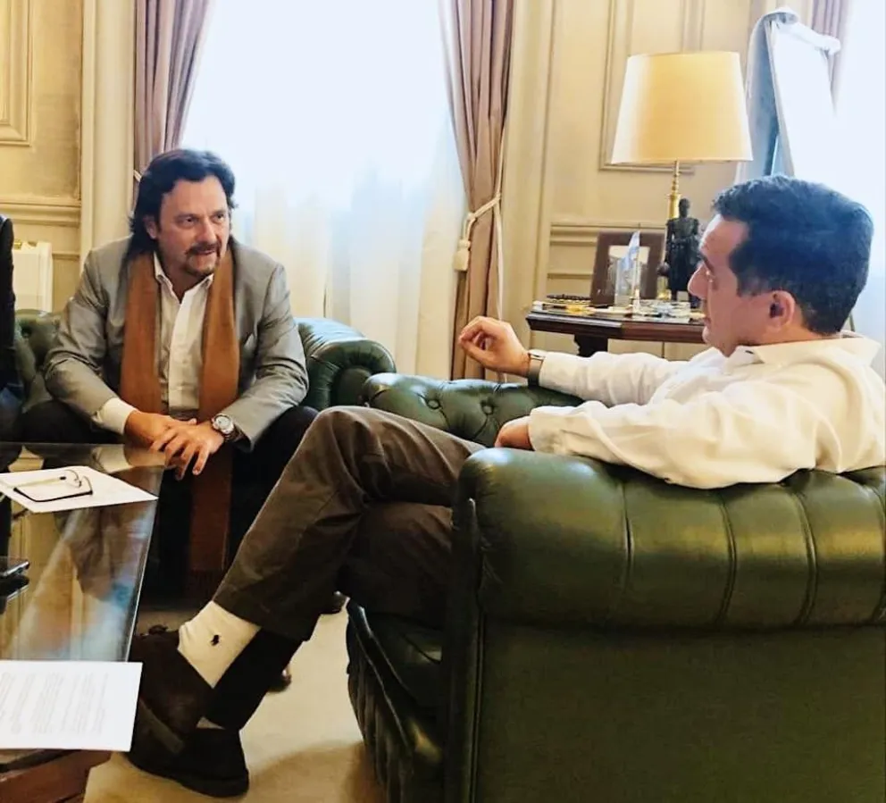 Importante reunión entre Gustavo Sáenz y Alejandro Finocchiaro
