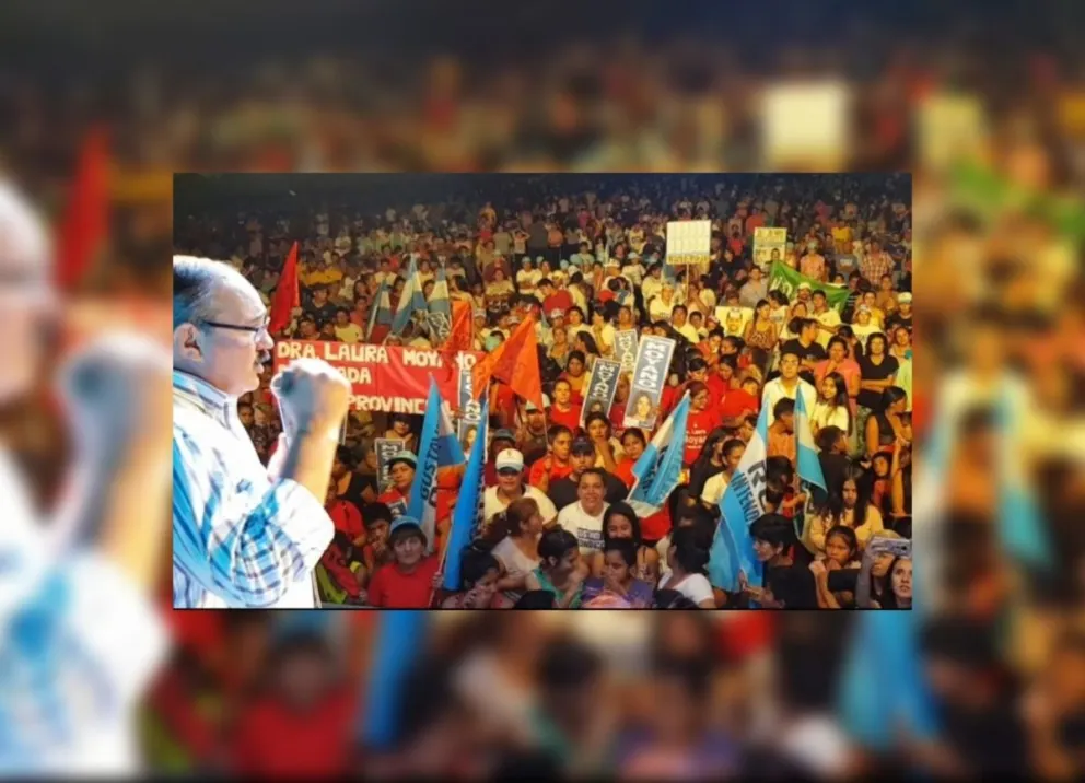 El Oso Leavy va por la Gobernación y Leiva por la Intendencia, cierre de campaña del Frente de Todos