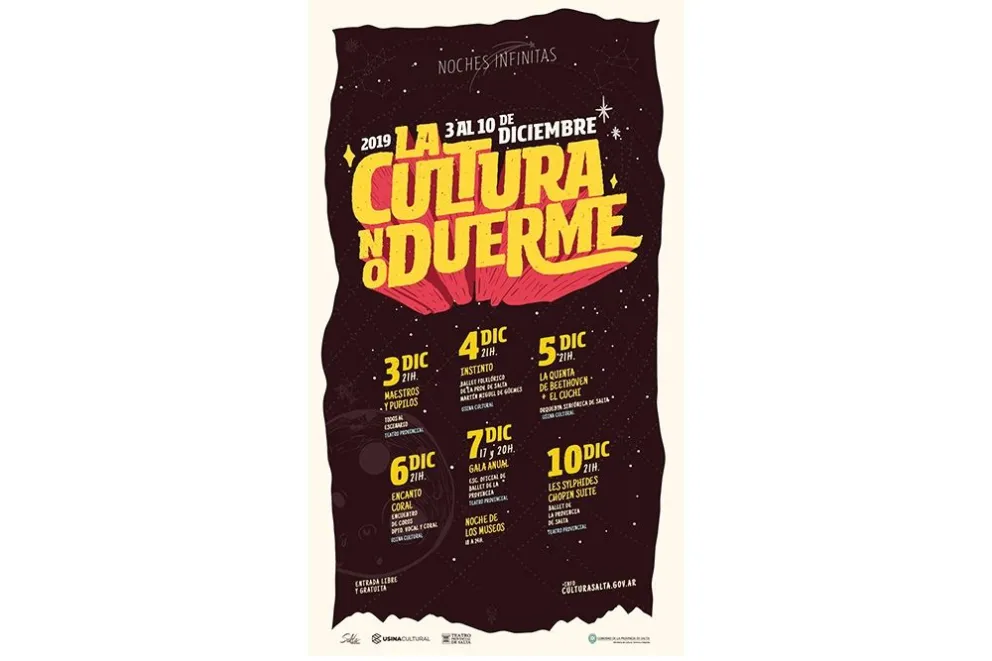 Así despide el año el ciclo La Cultura no Duerme: el cronograma completo