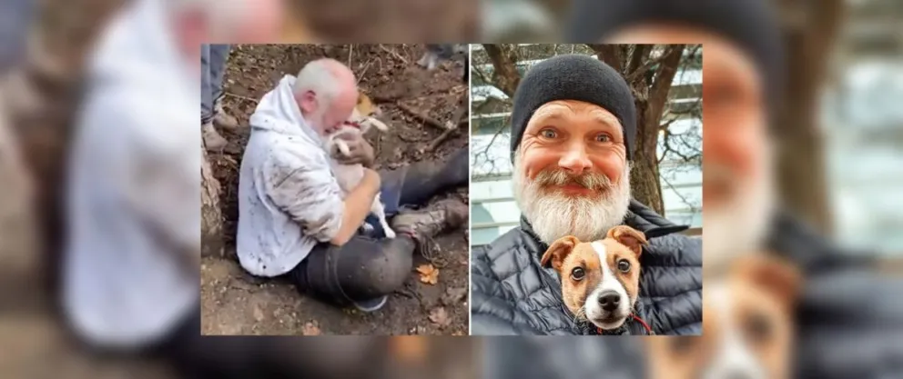 Tierno total: un hombre perdió a su perro y cuando lo encontró se desarmó en lágrimas