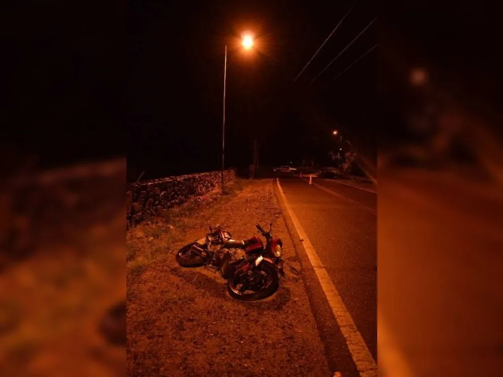 Accidente vial: salteño derrapó en su moto y murió