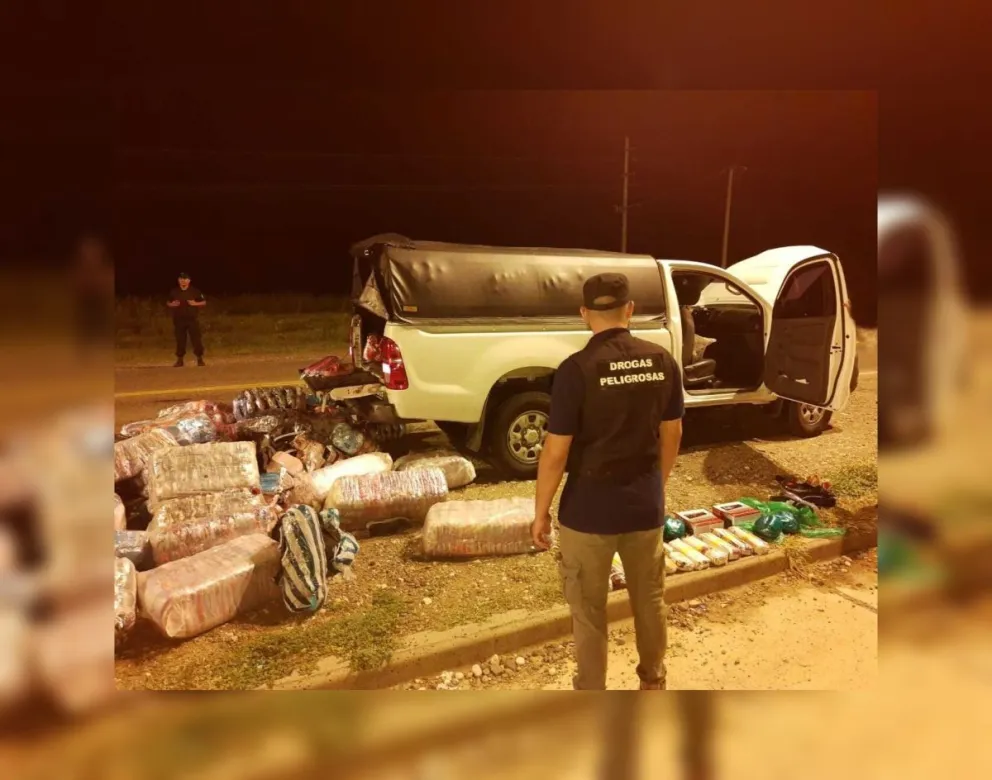 Tremendo operativo en Anta: mercadería ilegal y hojas de coca