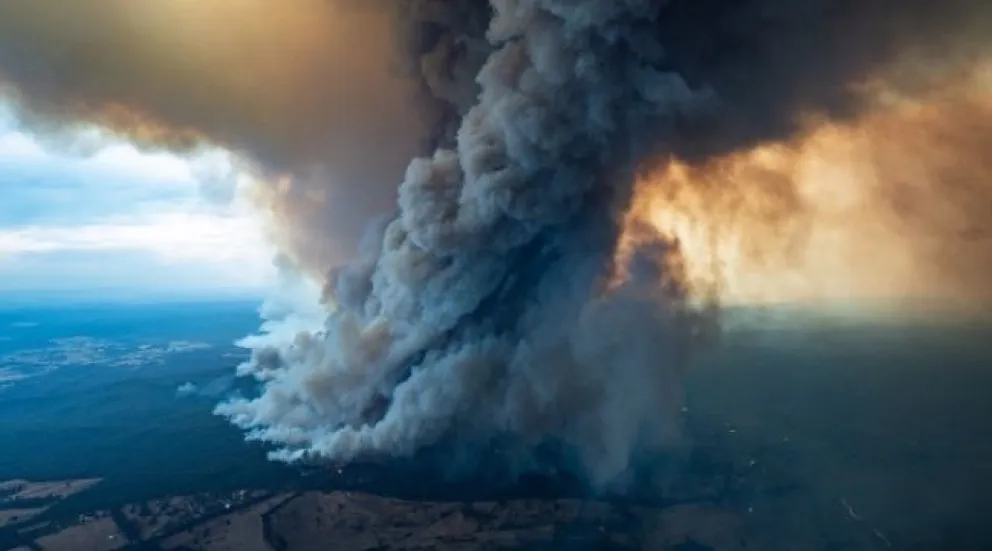Australia en llamas: el humo llegó a la Argentina