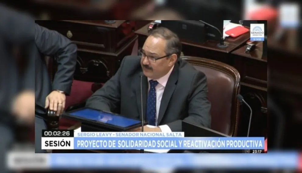 Leavy: "Los argentinos van a tener una gran cantidad de beneficios a partir de una Ley Solidaria"