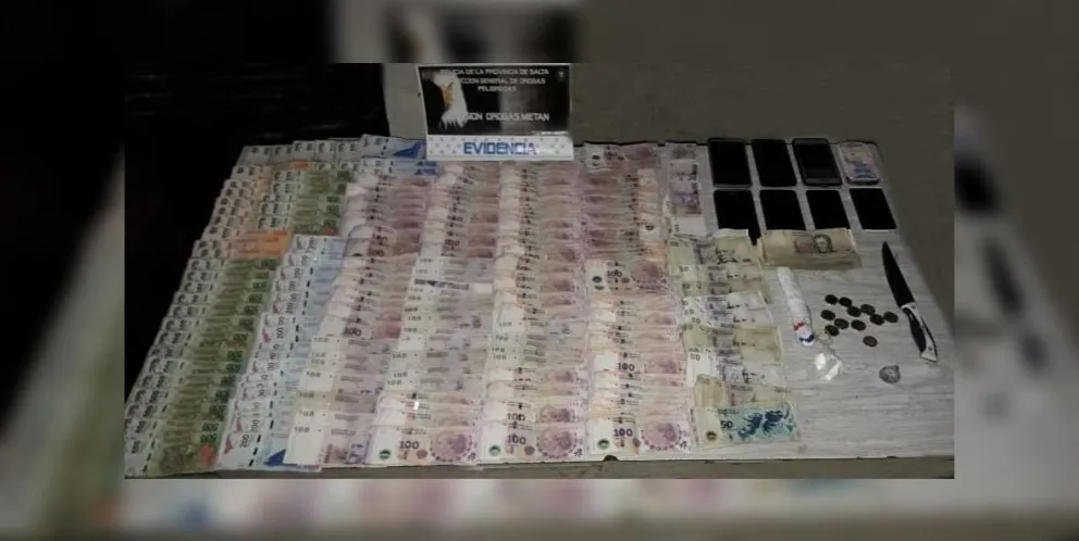 Escándalo en Metán: cocaína, marihuana y mucho dinero