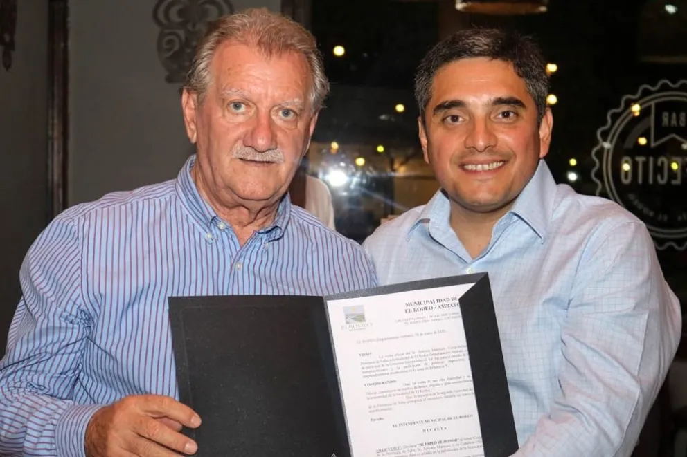 Antonio Marocco y Armando Seco, intendente de El Rodeo, Catamarca reunidos: ¿ cuál fue el motivo?
