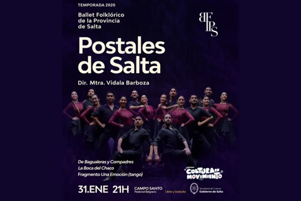 Postales de Salta: el Ballet Foklórico inaugura su temporada artística