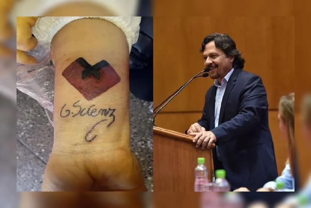La señora que se tatuó la firma de Gustavo Sáenz arremetió contra funcionarios del Gobierno