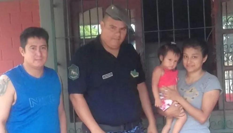 Tartagal: policía le salvó la vida a una beba