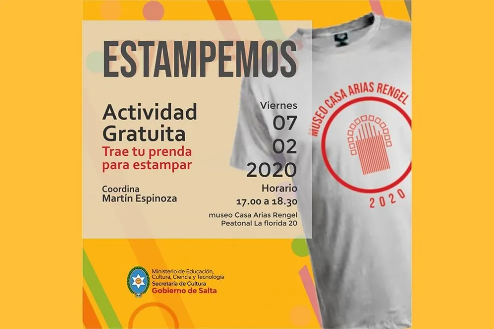 Capacitación en estampas, en Museo Casa Arias Rengel