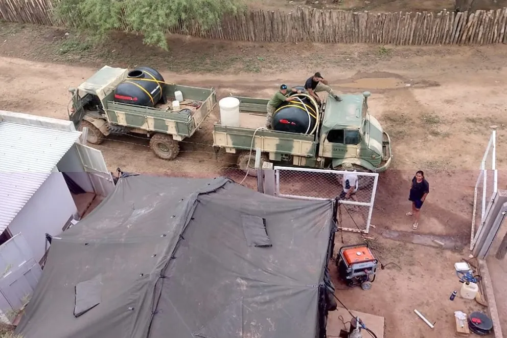 Operativo de distribución de agua potable en el norte provincial: así se está llevando a cabo
