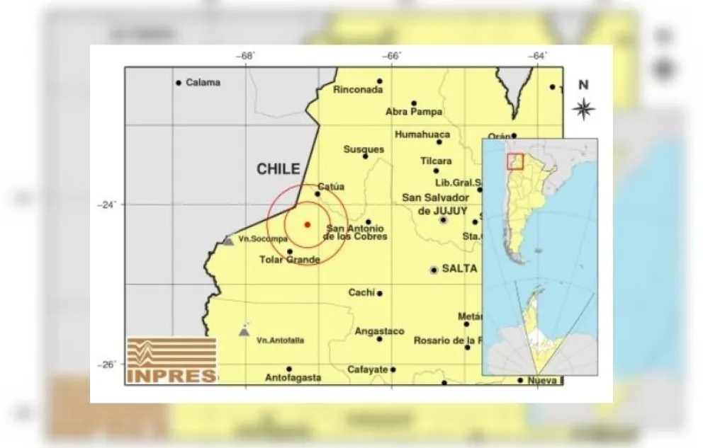 ¡Qué miedo! Salta tembló tres veces. ¿Pudiste sentir algo?