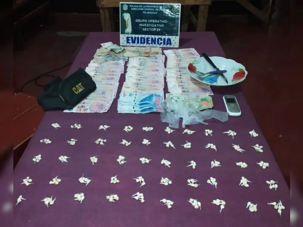 Joven salteña atrapada con droga
