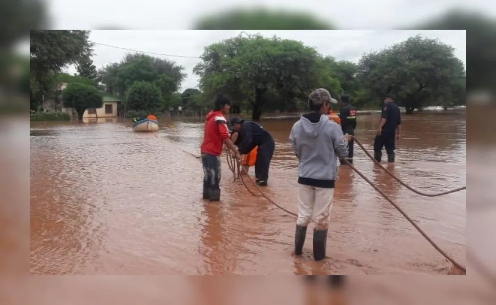 Tras el intenso temporal, más de 100 personas fueron asistidas en Anta