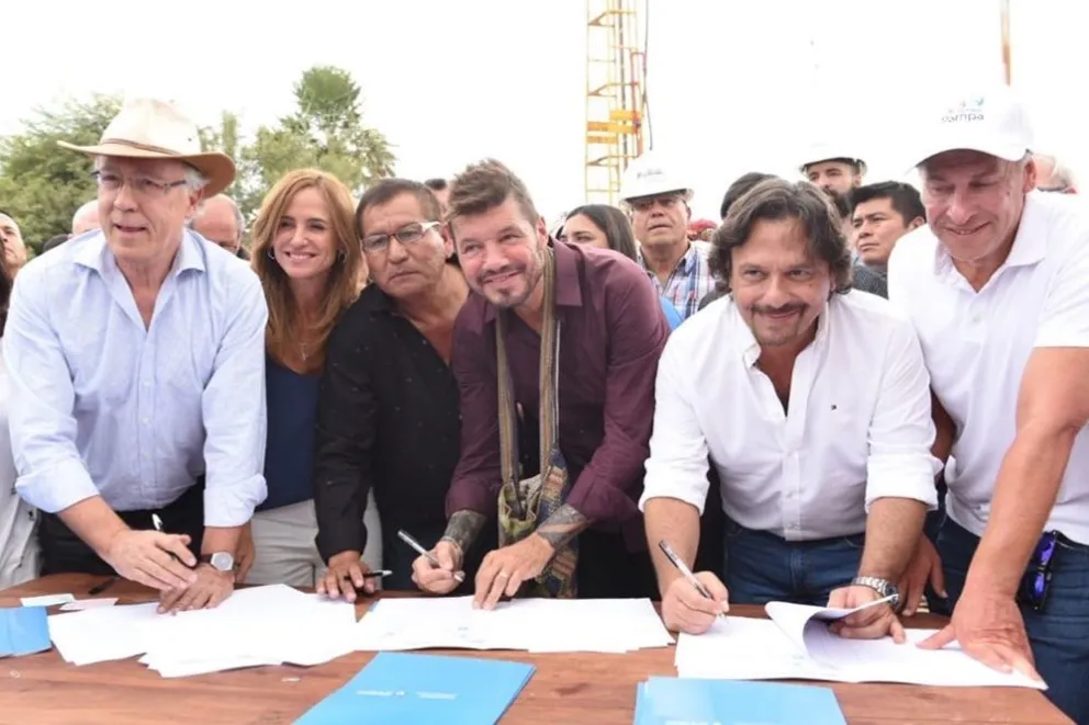 VIDEO. Se concretó: Gustavo Sáenz junto a Marcelo Tinelli y empresarios hicieron posible la construcción de 8 pozos de agua
