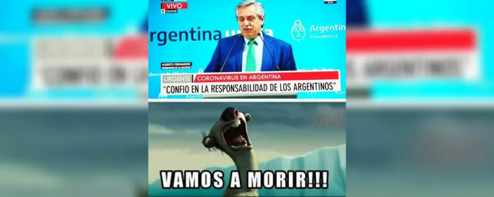 Pese al coronavirus, los argentinos no perdimos el humor: ¡Llegaron los memes de la cuarentena!