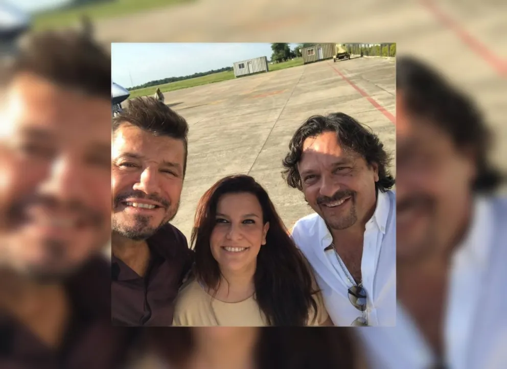 Gustavo Sáenz y Mónica Juárez recibieron a Marcelo Tinelli