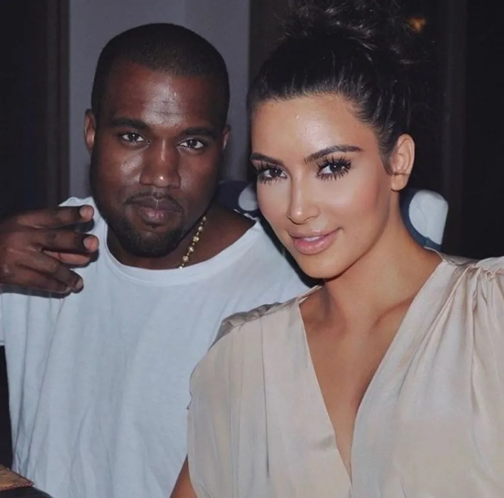 Kanye West y Kim Kardashian (Fuente: Instagram Kim kardashian)