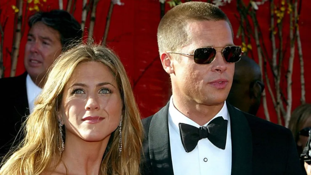 Jennifer Aniston y Brad Pitt. Fuente (Twitter)