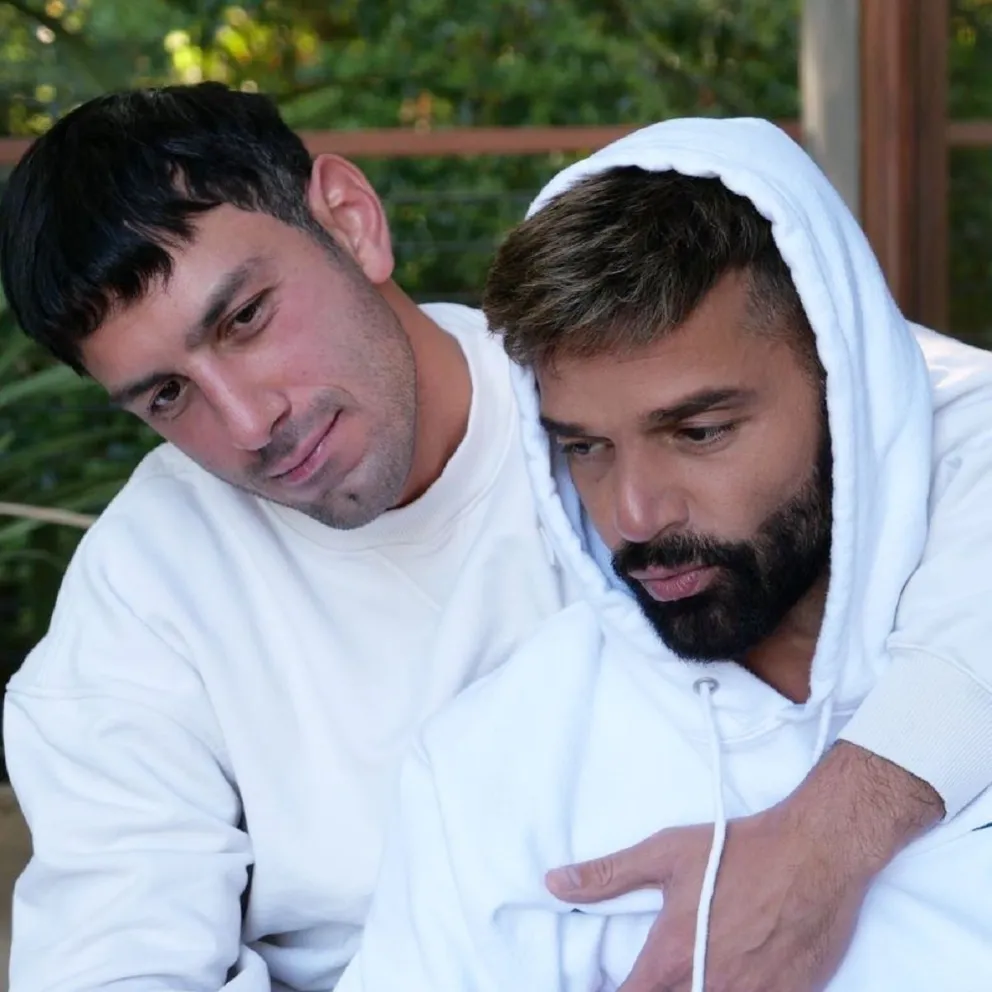 Ricky Martin y su esposo: (Fuente: Instagram)