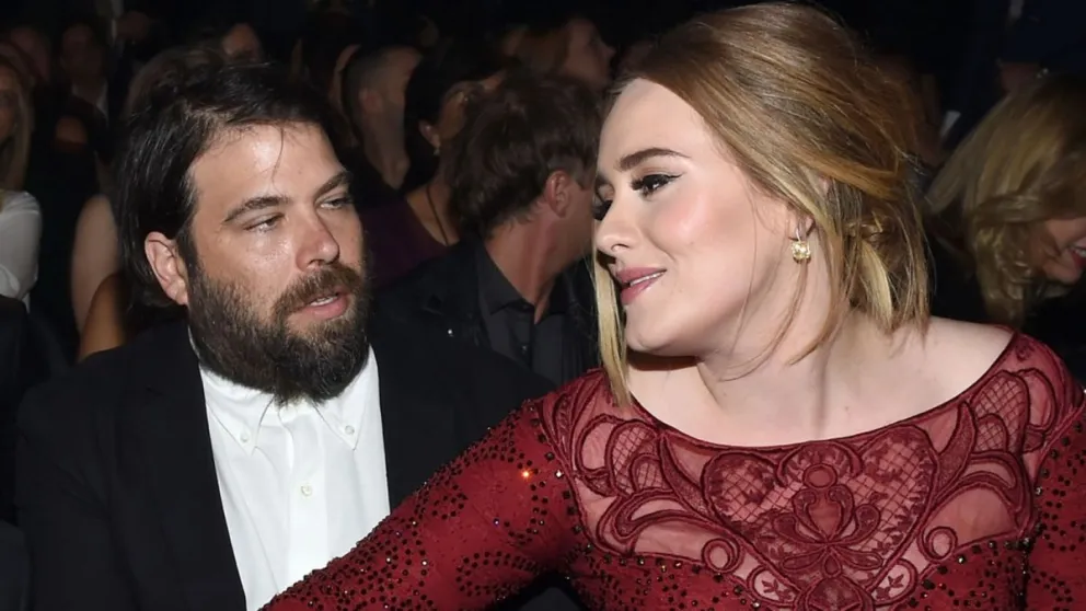 Adele y su marido. Fuente (Instagram)