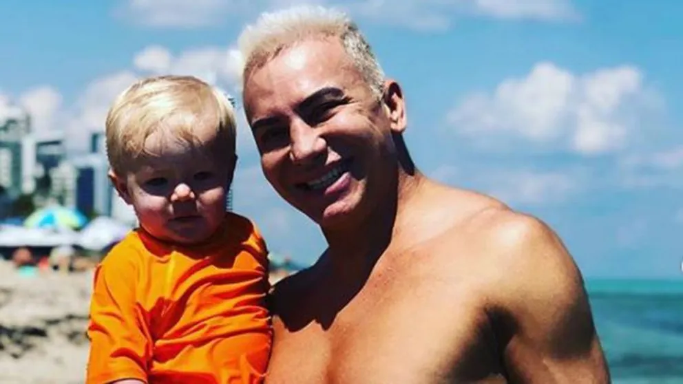 Flavio y un detalle inusual en el cumple de su nene (Fuente Instagram)