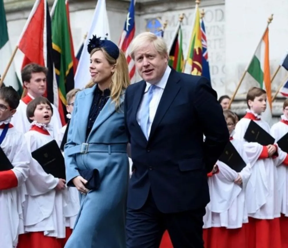 Boris Johnson y Carrie Symonds (Fuente Instagram).