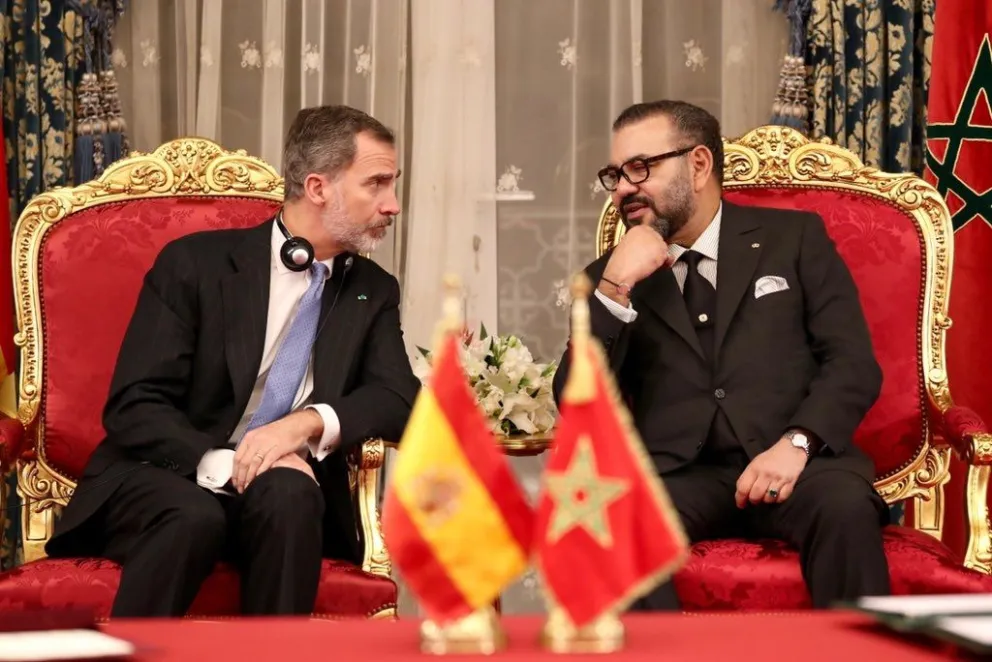 Felipe VI y Mohamed VI (Fuente Twitter). 