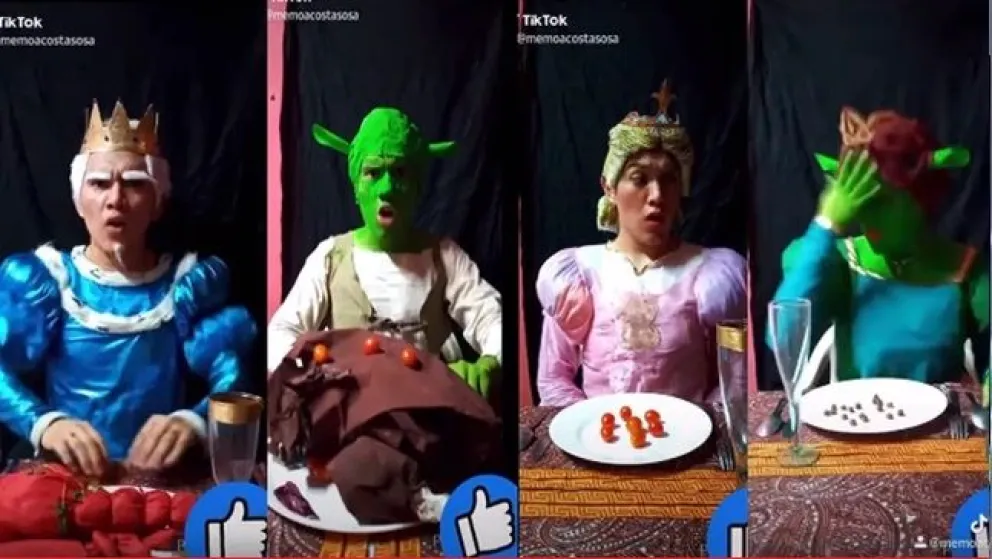 La paródia cuasi perfecta del Ogro animado (Fuente: Instagram)