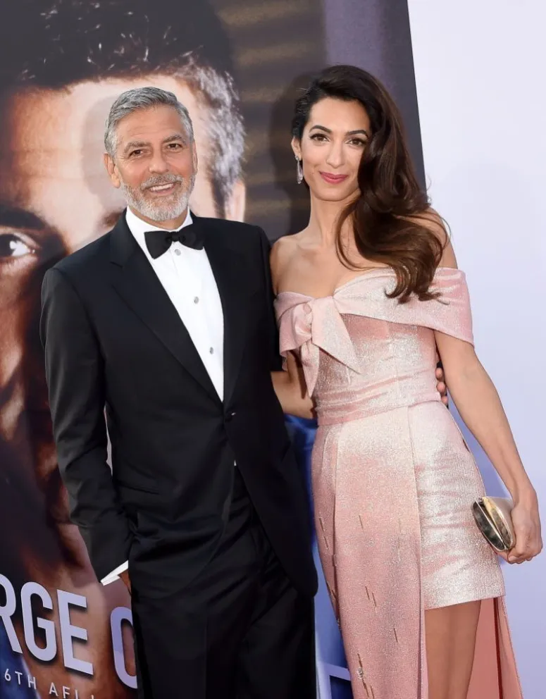 George Clooney y su esposa. Fuente (Instagram)