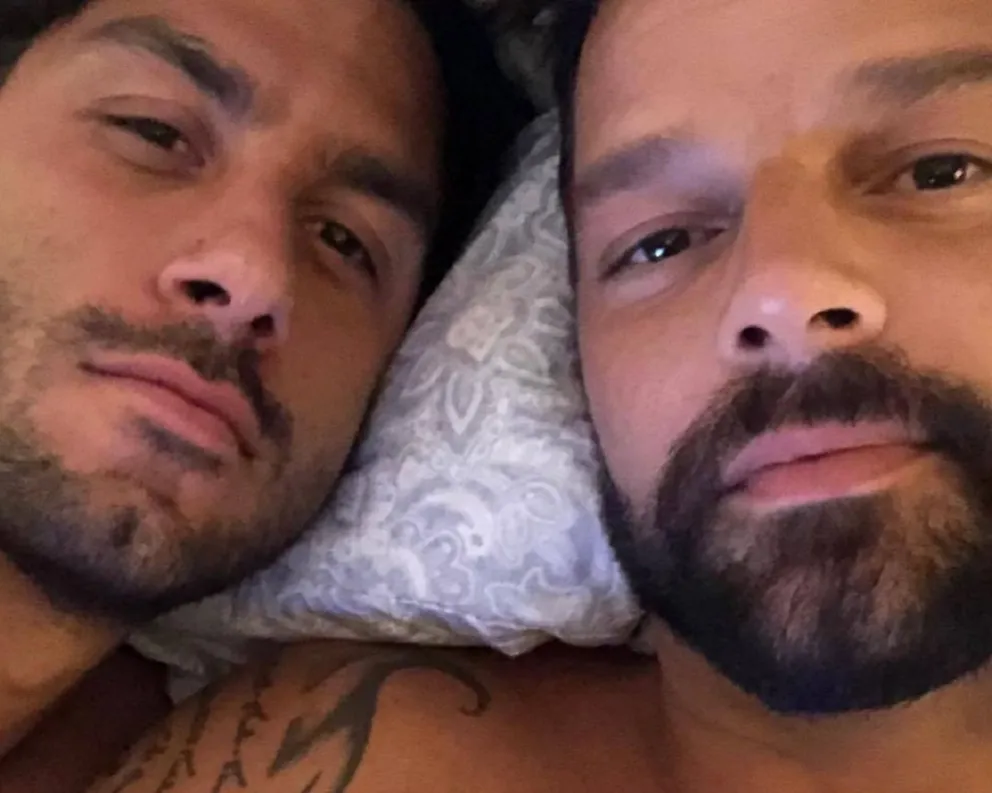 Ricky Martin y su esposo: (Fuente: Instagram)