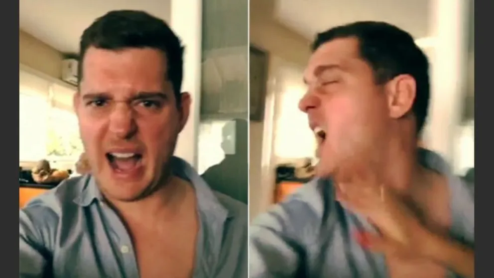 La "otra" cara de Bublé (Fuente: Instagram)