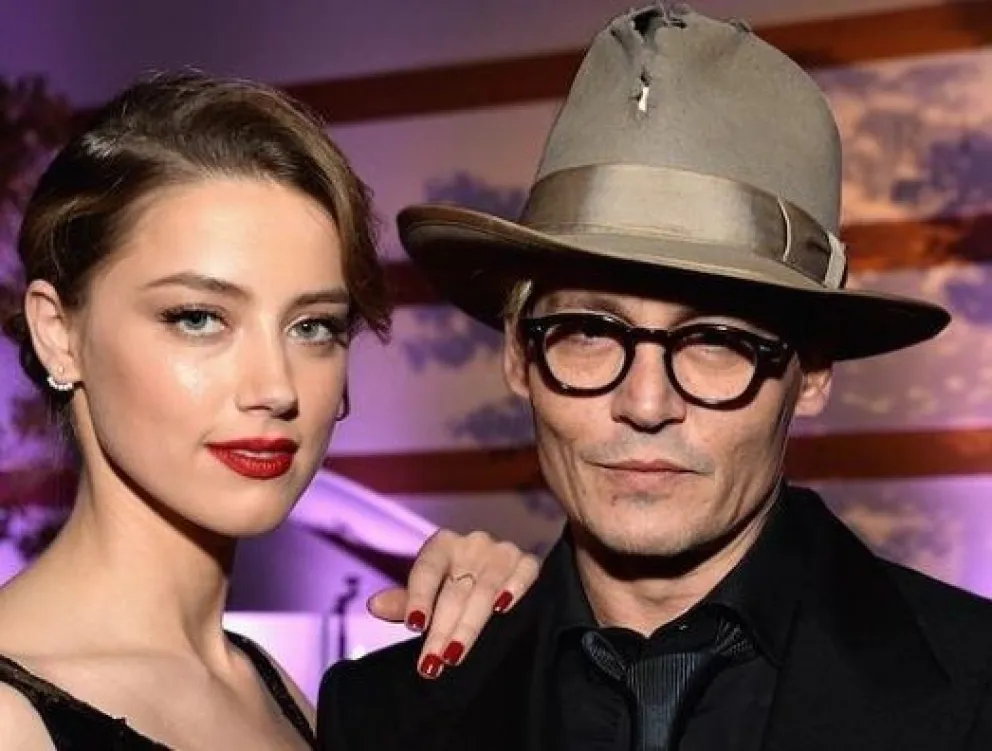 Jhonny Deep y Amber Heard (Fuente: Instagram)