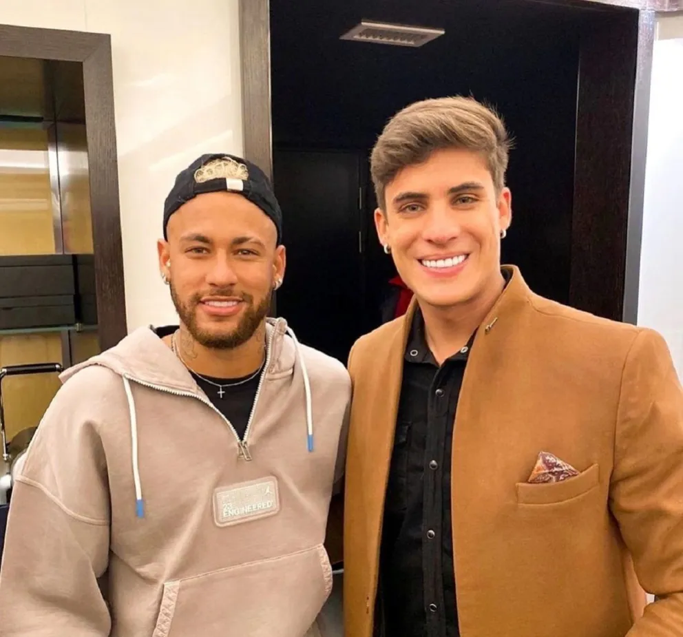 Neymar y Tiago (Fuente: Instagram)