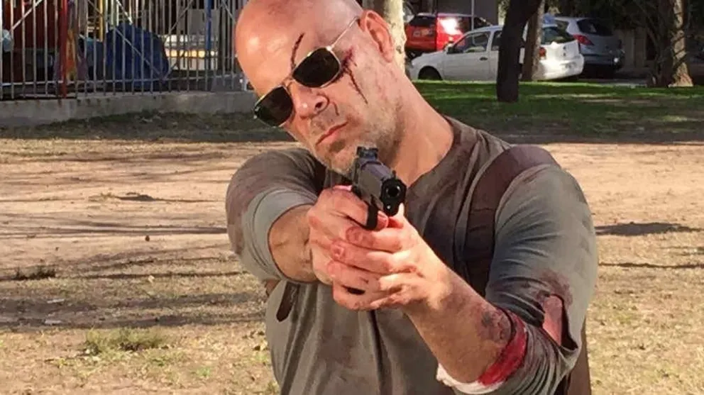 Pablo Perillo, doble de Bruce Willis (Fuente Instagram).