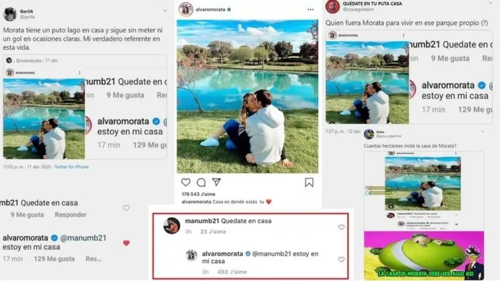 El crack del Atlético lo dejó callado (Fuente: Instagram)