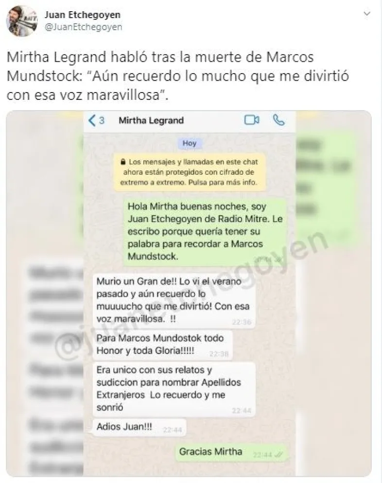 Mirtha Legrand. Fuente: (Instagram)